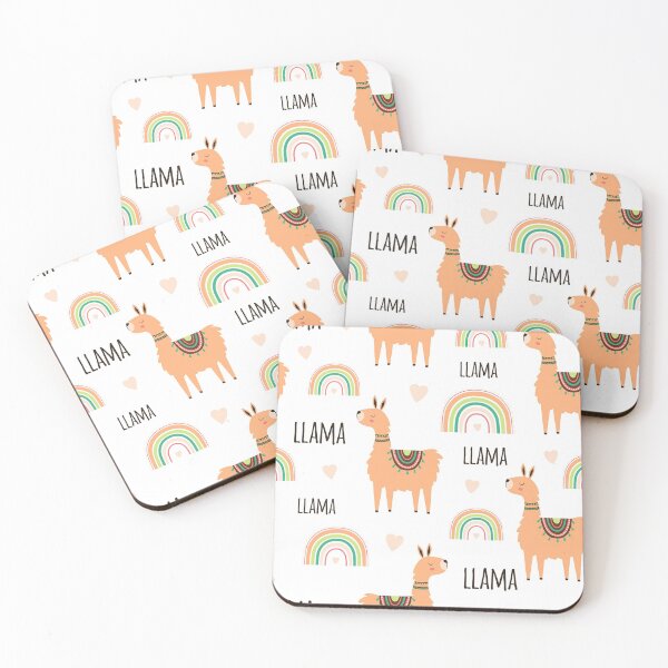 Item preview, Orange Llama Rainbow Pattern designed and sold by LittleFunky79.