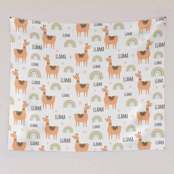 Item preview, Orange Llama Rainbow Pattern designed and sold by LittleFunky79.