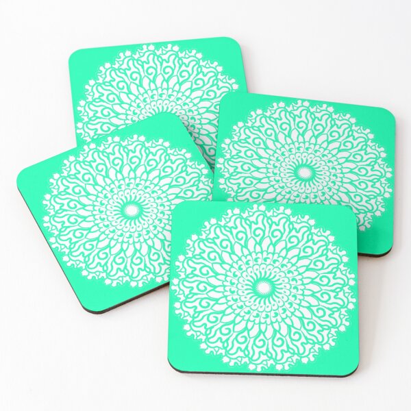 Item preview, Aqua Blue Flower Doodle designed and sold by Sowbhagya M.
