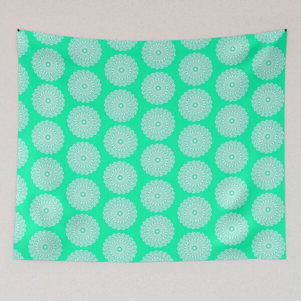 Item preview, Aqua Blue Flower Doodle designed and sold by Sowbhagya M.