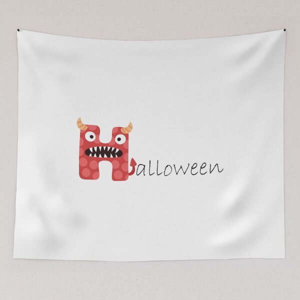 Item preview,  Halloween,initial alphabet letter ,monster alphabet , alphabet letter H designed and sold by MimiouchB.