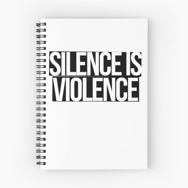 Item preview, Silence is Violence (white on black) designed and sold by Kounter Propos.