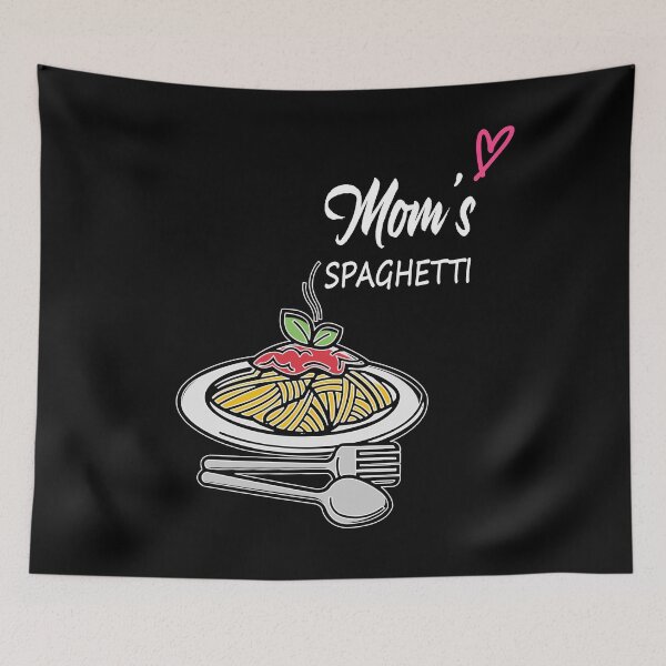 Item preview, Moms Spaghetti Black Color designed and sold by anjanaartz.