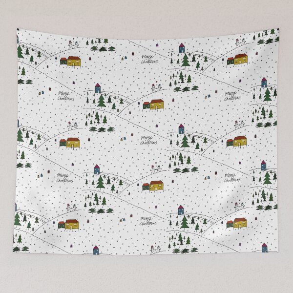 Item preview, Snowmen Christmas Illustration designed and sold by smolwoo.