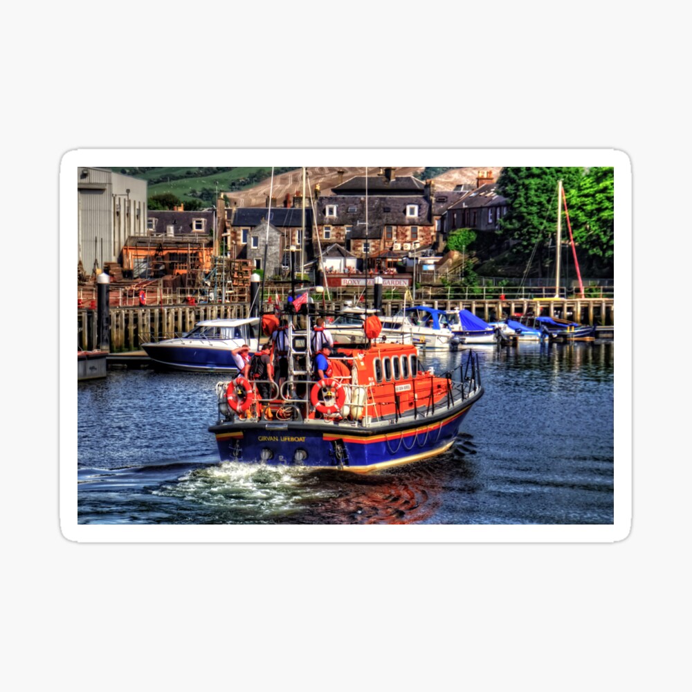 Girvan Lifeboat Postcard