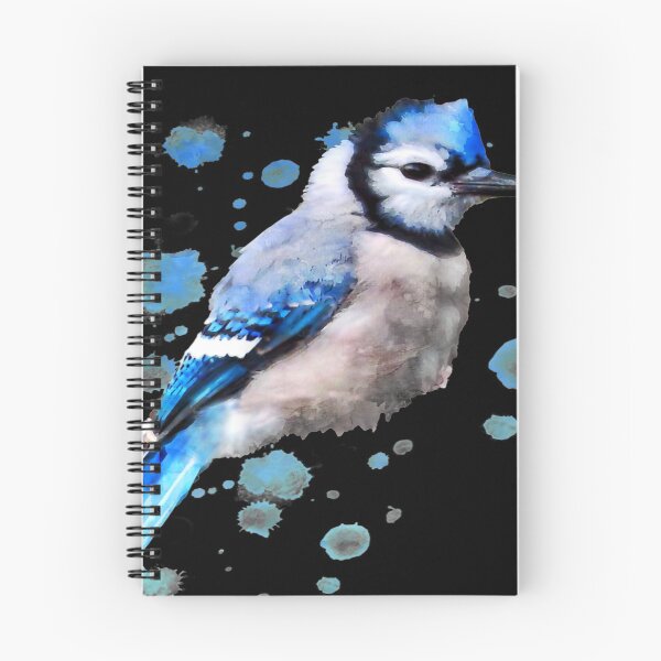 Item preview, Watercolor blue jay bird artistic animal artsy painting designed and sold by be-awesome-.
