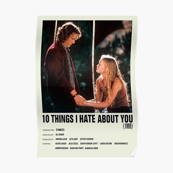 10 cosas que odio sobre ti Póster