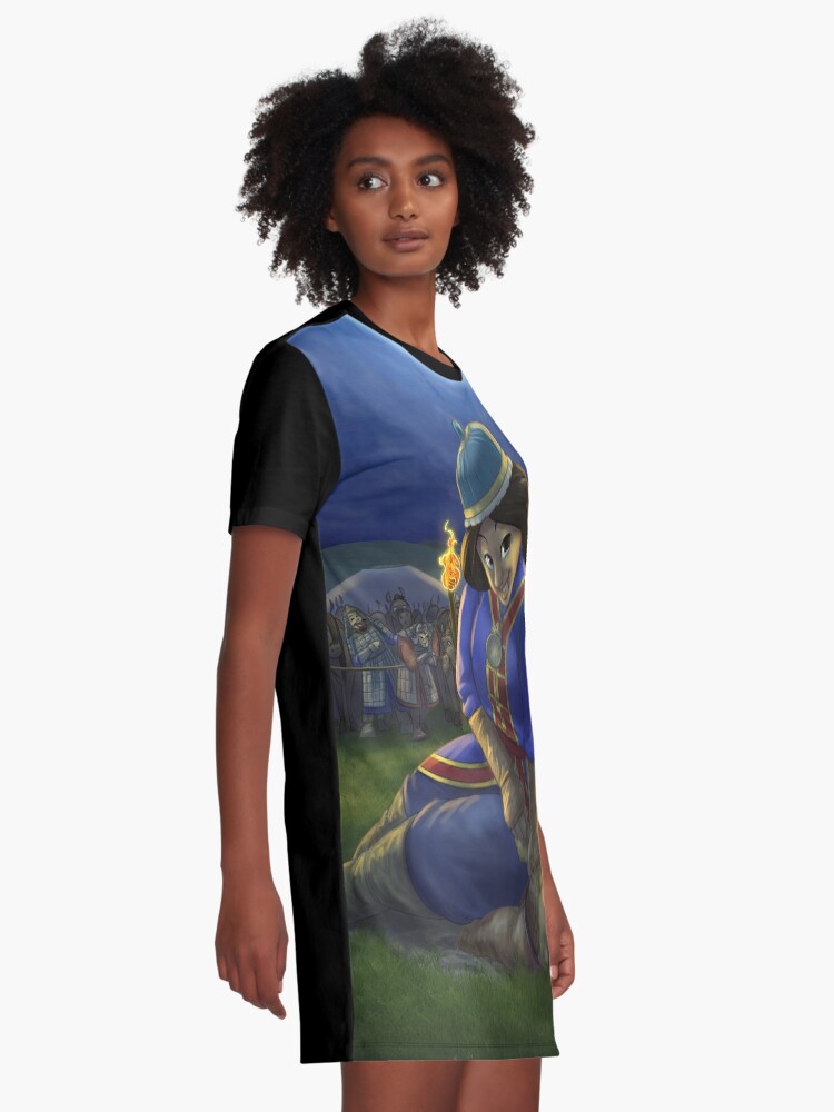 Alternate view of Khutulun - Rejected Princesses Graphic T-Shirt Dress