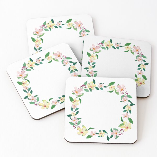 Item preview, Watercolor Botanical Flowers Wreath designed and sold by monodesigns.