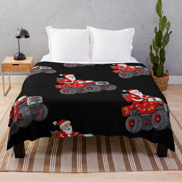 Item preview, Christmas Santa Claus Riding In Monster Truck Boys Kids Xmas designed and sold by mariamontemaxwn.