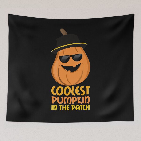 Item preview, Coolest Pumpkin In The Patch Halloween Funny Pumpkin with Hat and Sunglasses designed and sold by odrito.