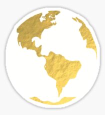 Watercolor & Gold Tinsel Sticker