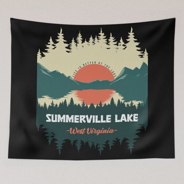 Item preview, Retro Summerville Lake West Virginia designed and sold by Friday NightCo.
