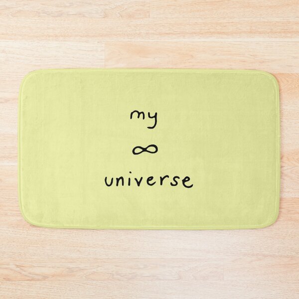 Item preview, My Universe with Infinity Symbol Black Outline on Canary Yellow designed and sold by lineartdesigns.
