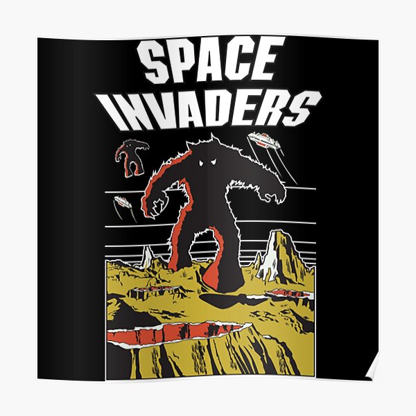 LARGE Space Invaders Arcade Video Game Banner Flag Poster 