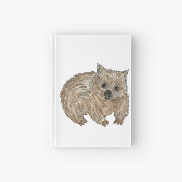 Vista previa del artículo con la obra «Wombat - Pintura de animales australianos», diseñado y vendido por Art by Kathleen Stuart.