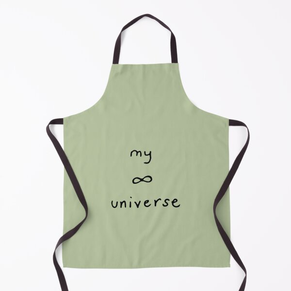Item preview, My Universe with Infinity Symbol Black Outline on Light Moss designed and sold by lineartdesigns.