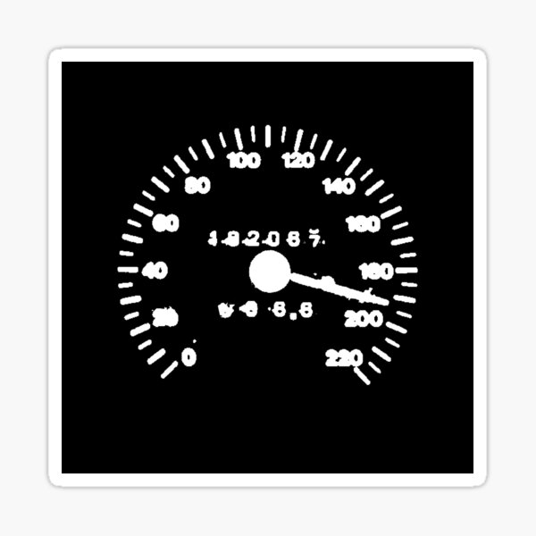 Speed Black Sticker