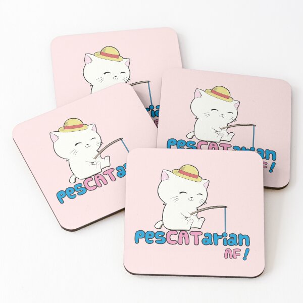 Item preview, PesCATarian AF! Cute Pescatarian Cat designed and sold by kittengallery.