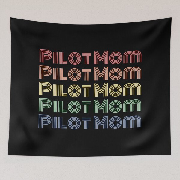 Item preview, You love your job as a Pilot mom -  born to fly retro designed and sold by HStudioPrints.