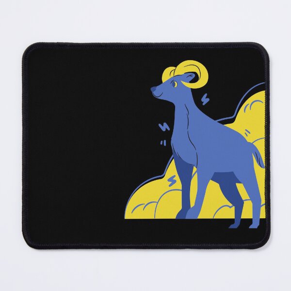 Item preview, blue goat yellowy horn designed and sold by animalstore11.