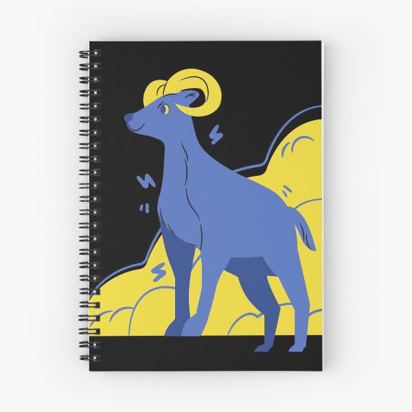 Item preview, blue goat yellowy horn designed and sold by animalstore11.