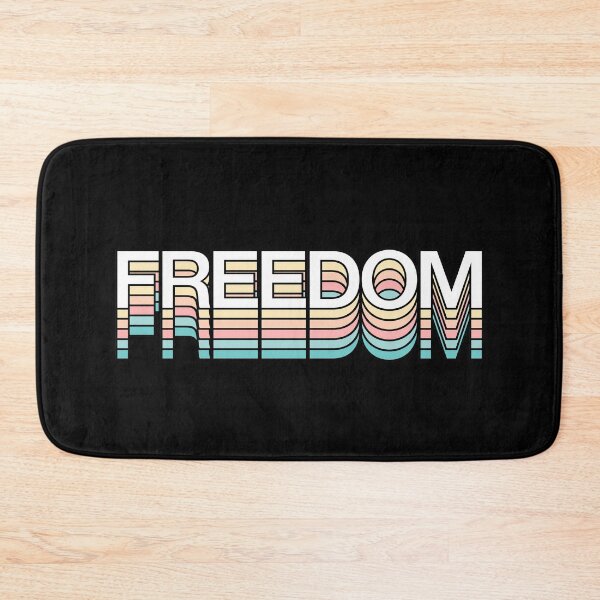 Item preview, freedom pastel retro aesthetic modern typography designed and sold by Fashionmonger.