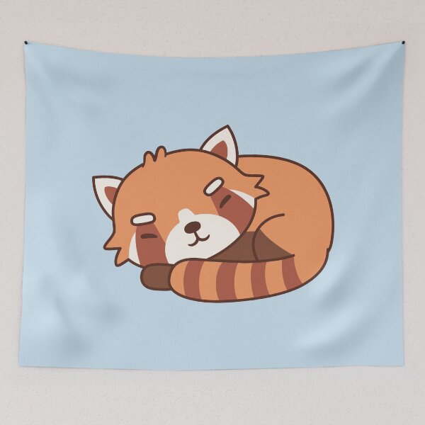 Item preview, Cute Sleeping Red Panda designed and sold by rustydoodle.