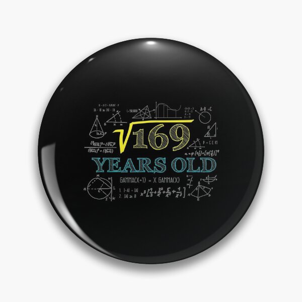 Item preview,  Square Root 169 13th Birthday Graphic designed and sold by angelata.