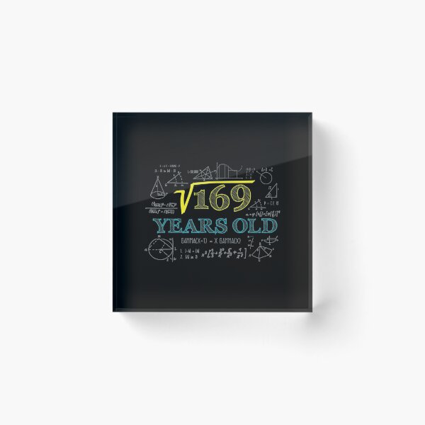 Item preview,  Square Root 169 13th Birthday Graphic designed and sold by angelata.
