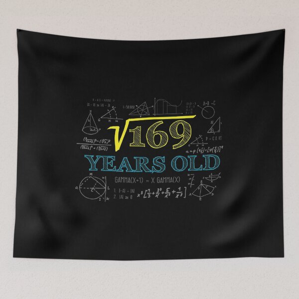 Item preview,  Square Root 169 13th Birthday Graphic designed and sold by angelata.