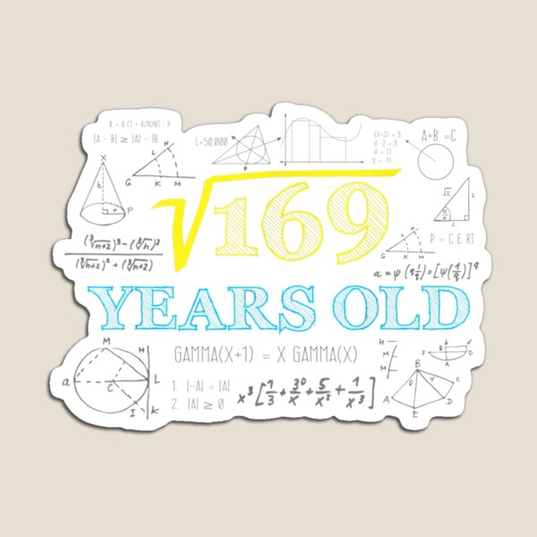 Item preview,  Square Root 169 13th Birthday Graphic designed and sold by angelata.
