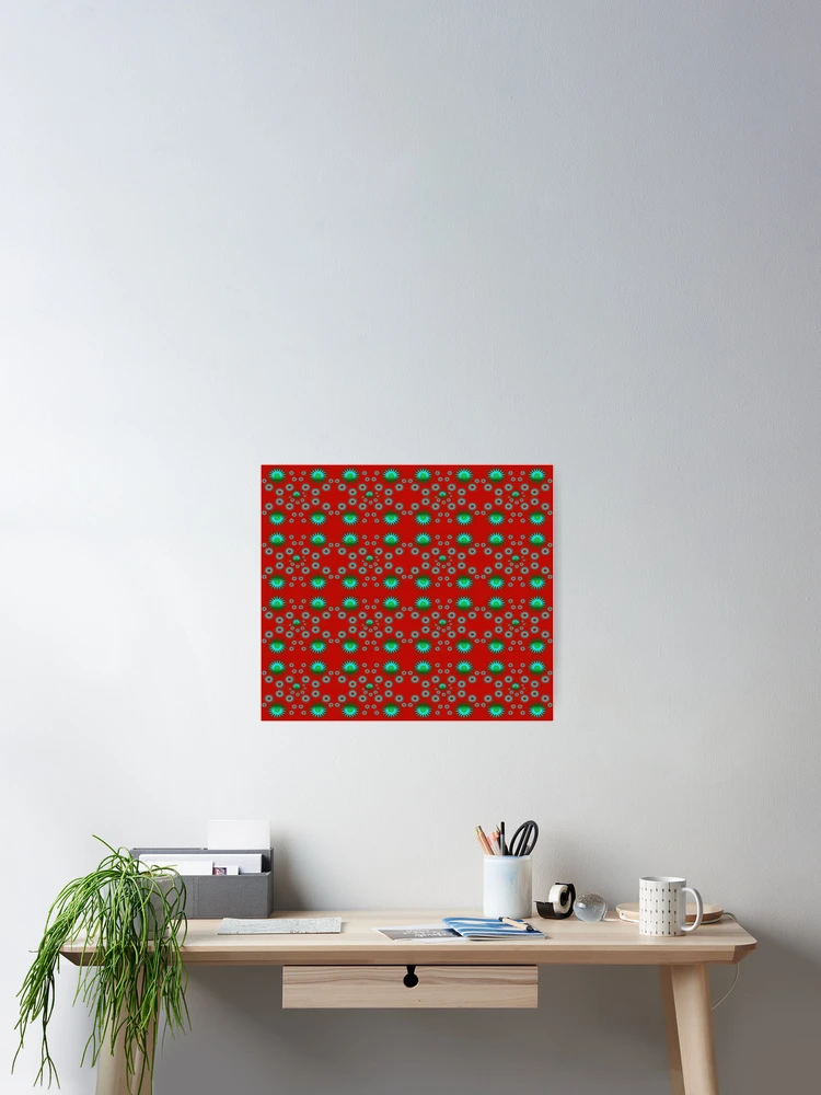Thumbnail 2 of 3, Poster, Abstract Sun Shape Geometric Patterns Design 2 designed and sold by ClassyPatterns.