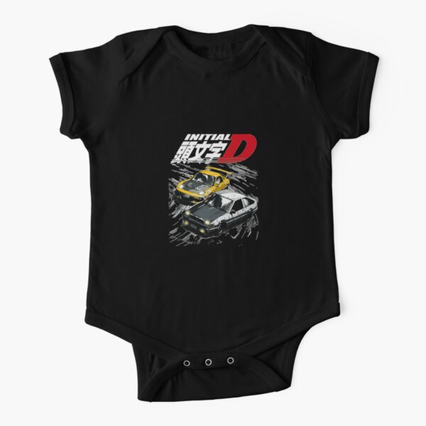 Initial D Short Sleeve Baby One-Piece