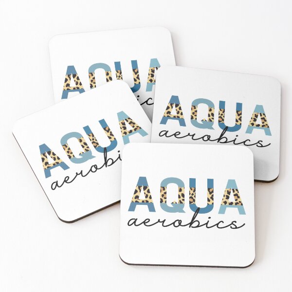Item preview, Aqua aerobics cheetah print typography | Water Aerobics | Gifts for Aqua aerobics lover designed and sold by Violet Treasures.