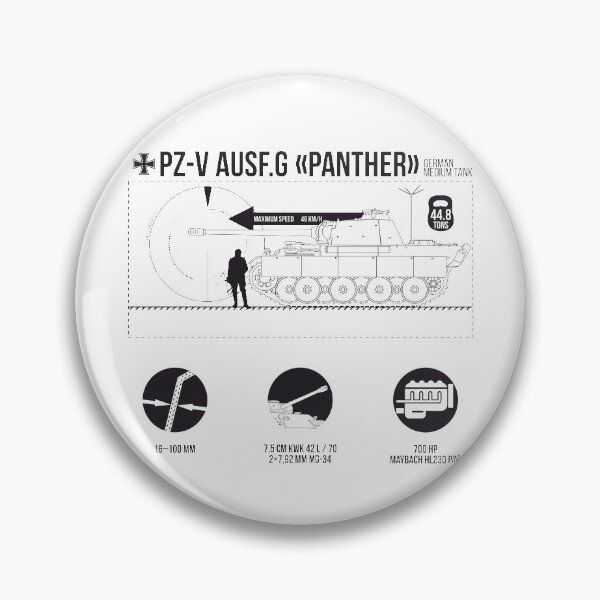 Item preview, Infographics of Pz-V Panther on white designed and sold by FAawRay.