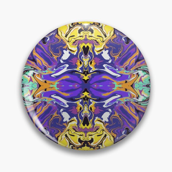 Item preview, Rorchach second | liquid pour | marble art designed and sold by Amanda Ozga.