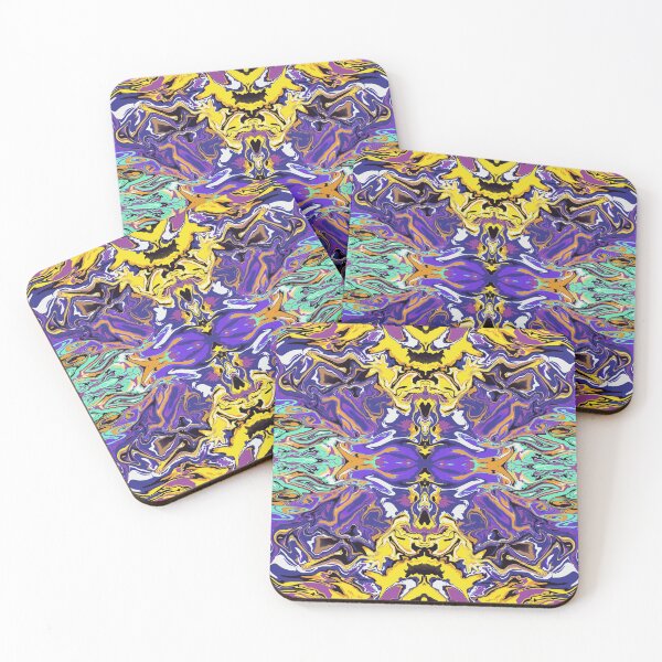 Item preview, Rorchach second | liquid pour | marble art designed and sold by Amanda Ozga.