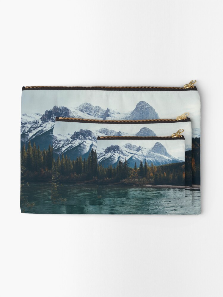 Alternate view of mountain river Zipper Pouch