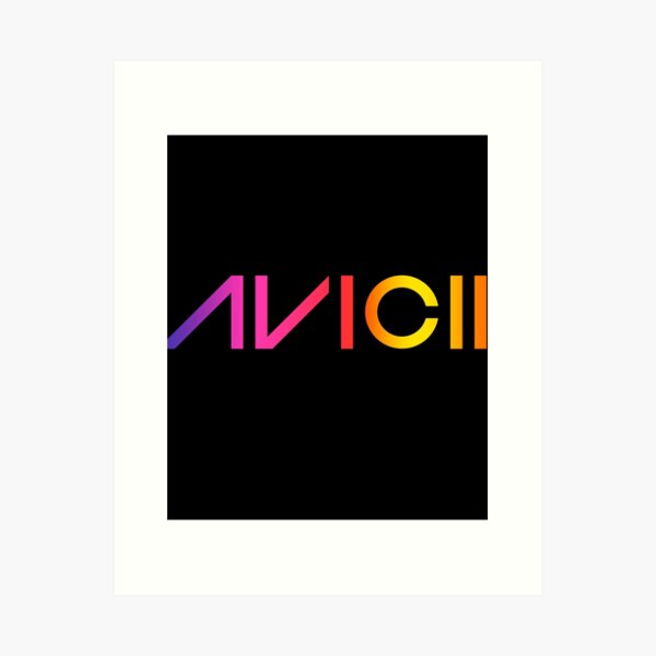 Avicii Logo Art Prints For Sale Redbubble