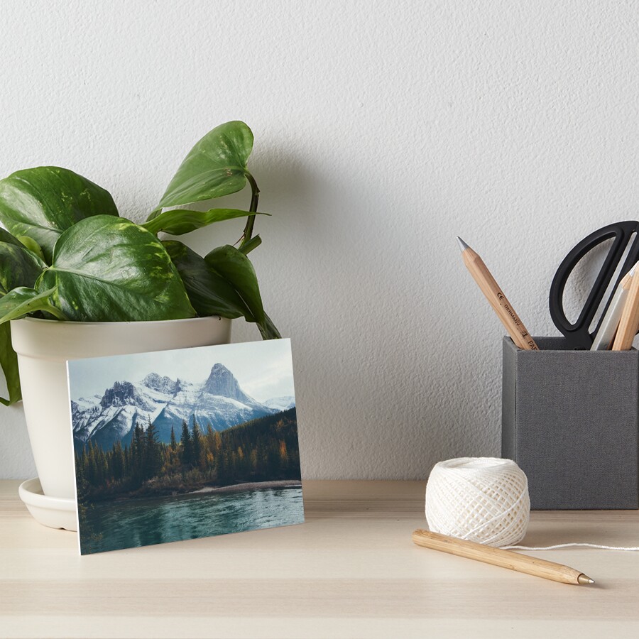 mountain river Art Board Print