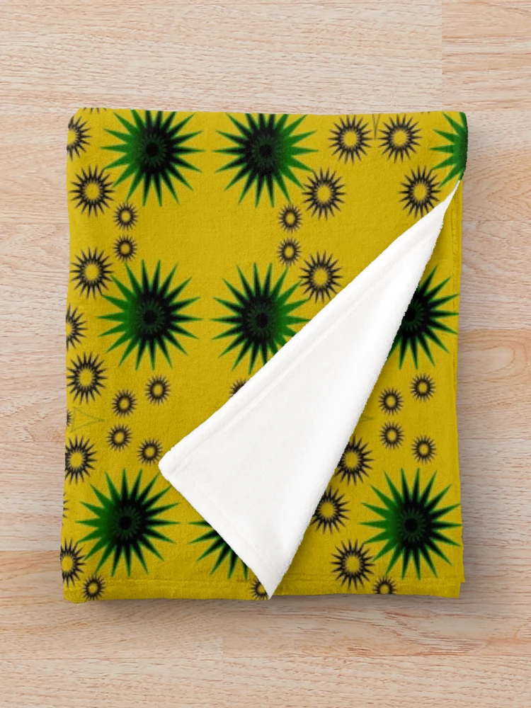 Thumbnail 3 of 6, Throw Blanket, Abstract Sun Shape Geometric Patterns Design 4 designed and sold by ClassyPatterns.