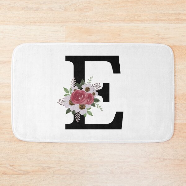 Item preview, Letter E initial first name gift birthday flower designed and sold by joozybart.