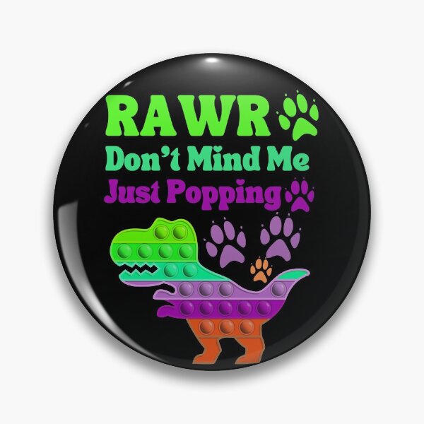 Item preview, Rawr Don't Mind Me Just Popping Green Purple Anti Stress Toy designed and sold by Ashberry2.