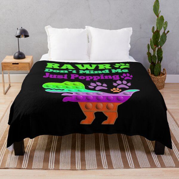 Item preview, Rawr Don't Mind Me Just Popping Green Purple Anti Stress Toy designed and sold by Ashberry2.