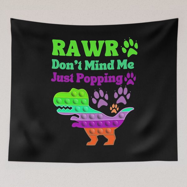Item preview, Rawr Don't Mind Me Just Popping Green Purple Anti Stress Toy designed and sold by Ashberry2.