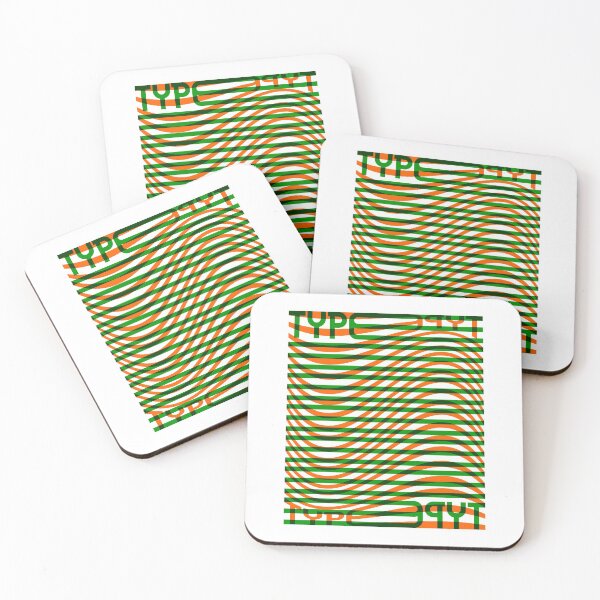 Item preview, Type Wave (Green Orange) designed and sold by John Uttley.
