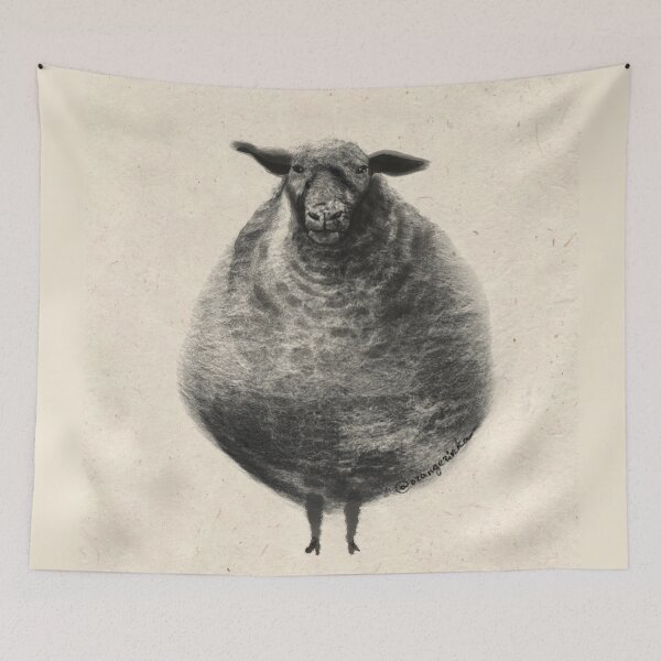 Item preview, Black cloudy sheep designed and sold by orangerinka.