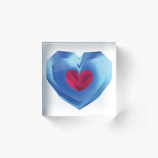 OOT Piece of Heart Acrylic Block