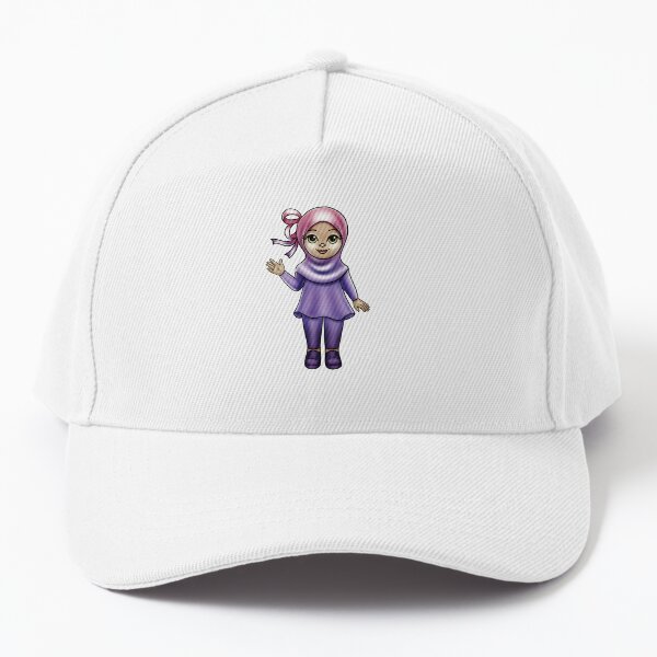 New Design Muslim Me Hijabi Cartoon - Purple Baseball Cap